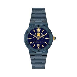Versace Blue Stainless Steel Dress Men's Watch